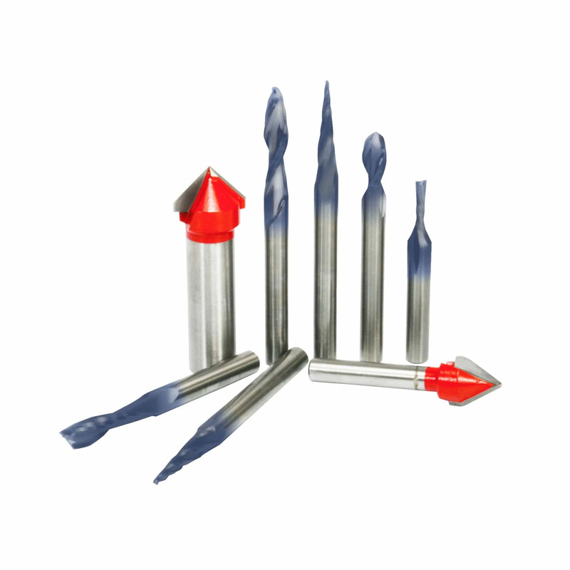 Sign Making CNC Router Bit Set - 8 Piece